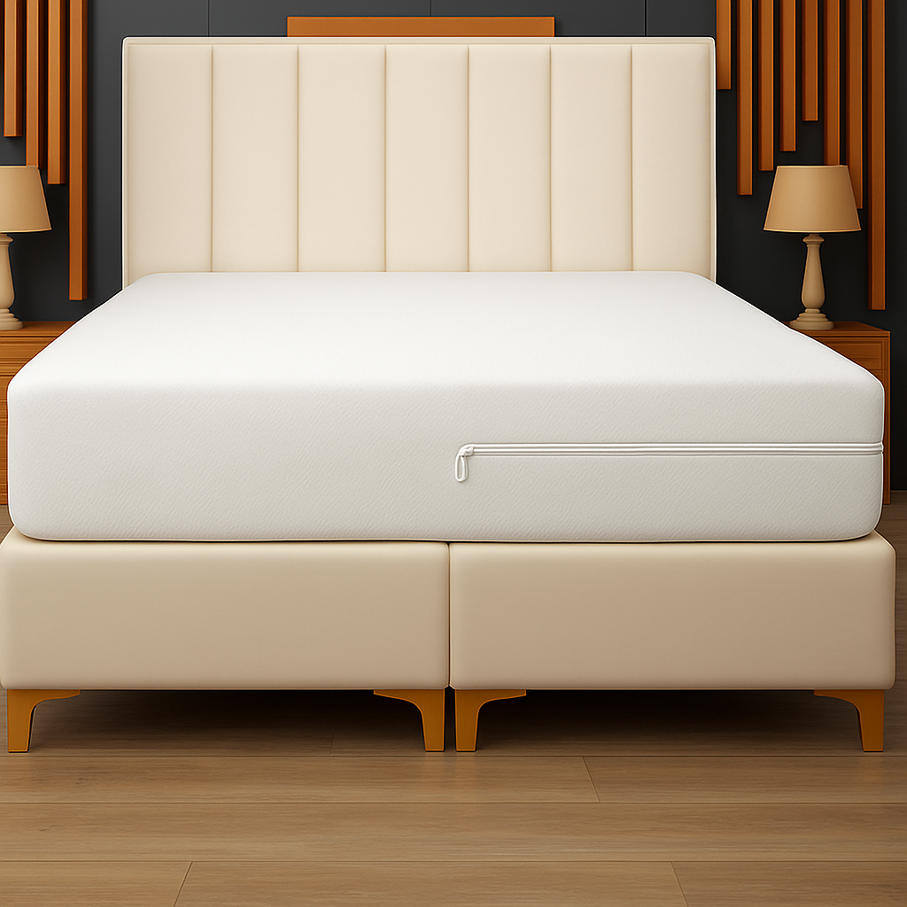 Mellowtex Fermuarlı Örme Yatak Kılıfı 160*200 Ölçülü Su Geçirir.yatak Yüksekliği 30 Cm