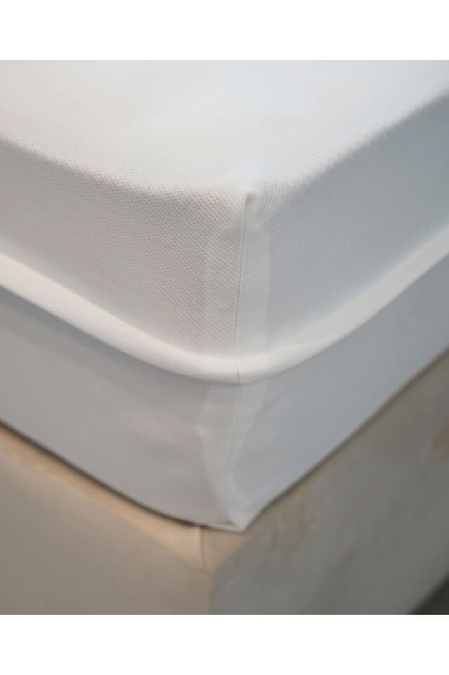Mellowtex Fermuarlı Örme Yatak Kılıfı 90x190 Ölçülü Sıvı Geçirir Yatak Yüksekliği 30 Cm