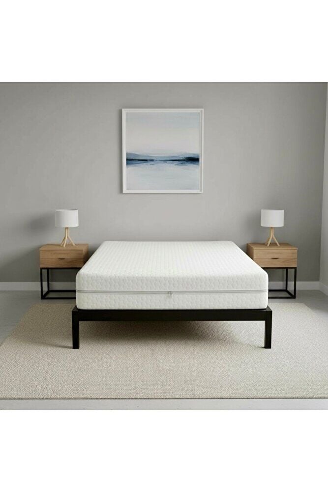 Fermuarlı Yatak Kılıfı 160x200 Yükseklik:25 Cm Üst Yüzeyi Sıvı Geçirmez,Alt Yüzeyi Polyester Kumaş