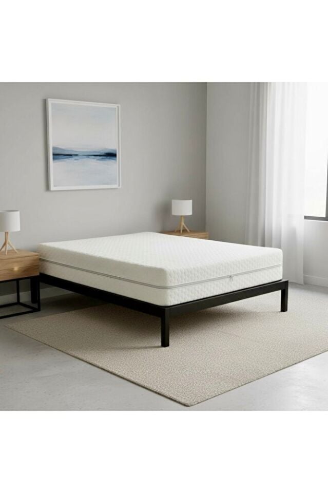 Fermuarlı Yatak Kılıfı 160x200 Yükseklik:25 Cm Üst Yüzeyi Sıvı Geçirmez,Alt Yüzeyi Polyester Kumaş