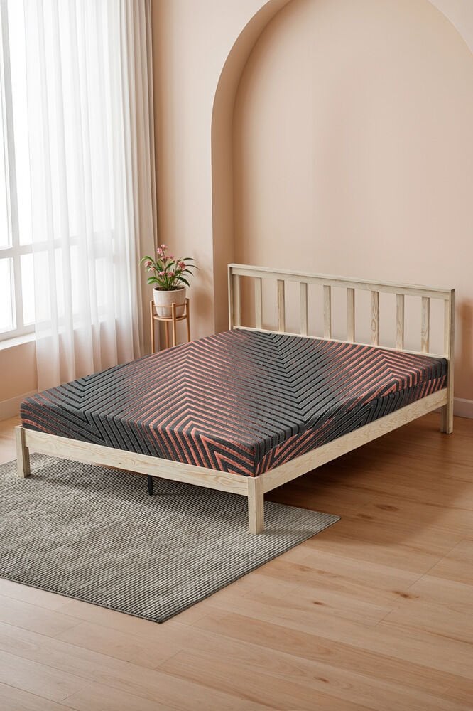 Mellowtex Premium Luxury Geometrik Desenli Yatak Kılıfı 160x200 – 20 Cm Kumaş Kalınlığı 400 Gram