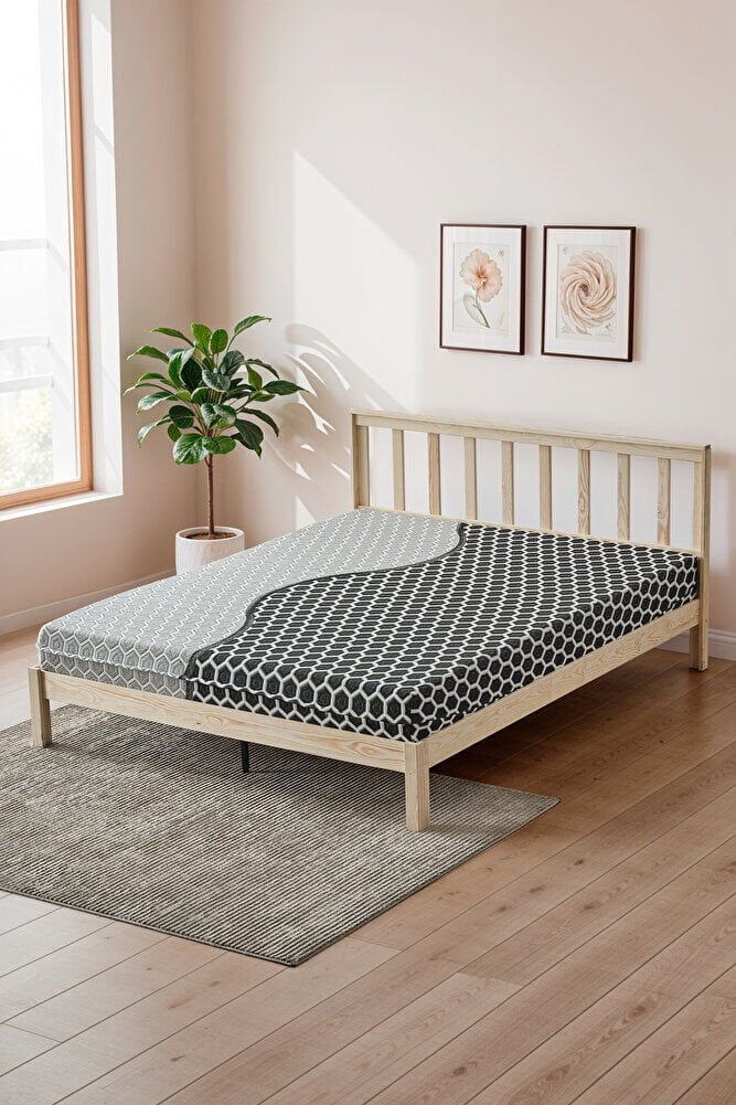 Mellowtex Premium Luxury Modern Geometrik Desenli Yatak Kılıfı – Kumaş Kalınlığı 400 Gram