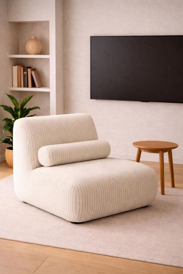 Modern Berjer Minimal Tekli Koltuk